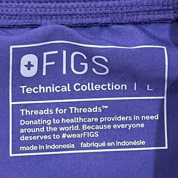 Figs Purple Zamora Joggers Scrubs Pants - Women's Size Large - Picture 4 of 7